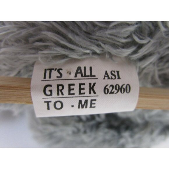 It's All Greek To Me NC State 8" Plush Gray Black Racoon Cute Cuddly Stuffed - Picture 6 of 7